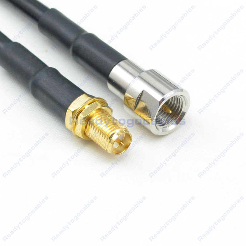 USA-CA LMR195 FME MALE to FME FEMALE Coaxial RF Pigtail Cable