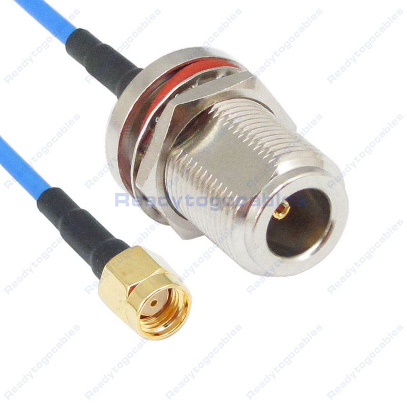 USA-CA RG174 SMA MALE to N FEMALE BULKHEAD Coaxial RF Pigtail Cable